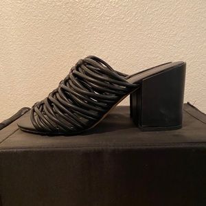 Rebecca Minkoff Calanthe slide sandal.